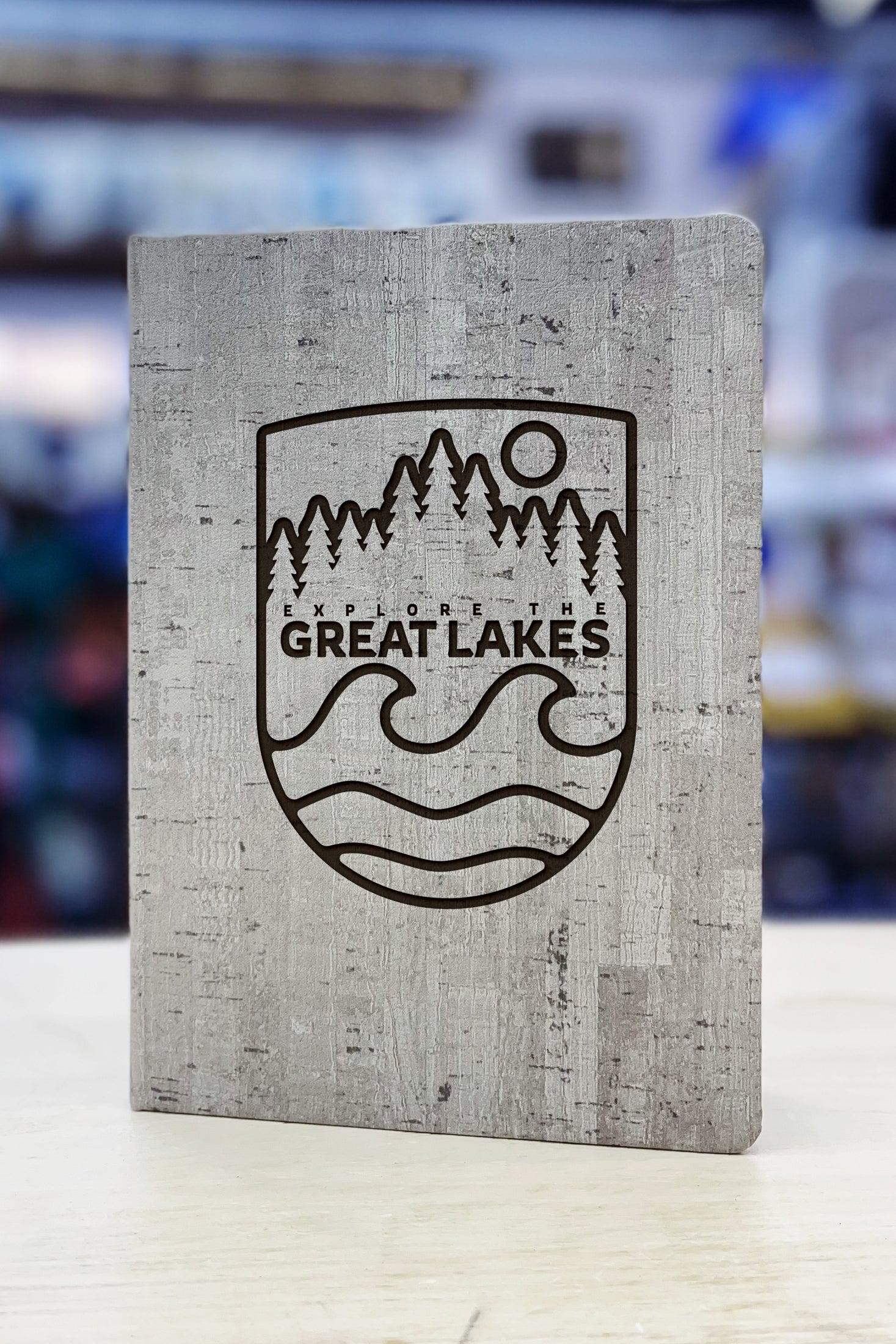 "Explore the Great Lakes" - Badge - Leather Journal