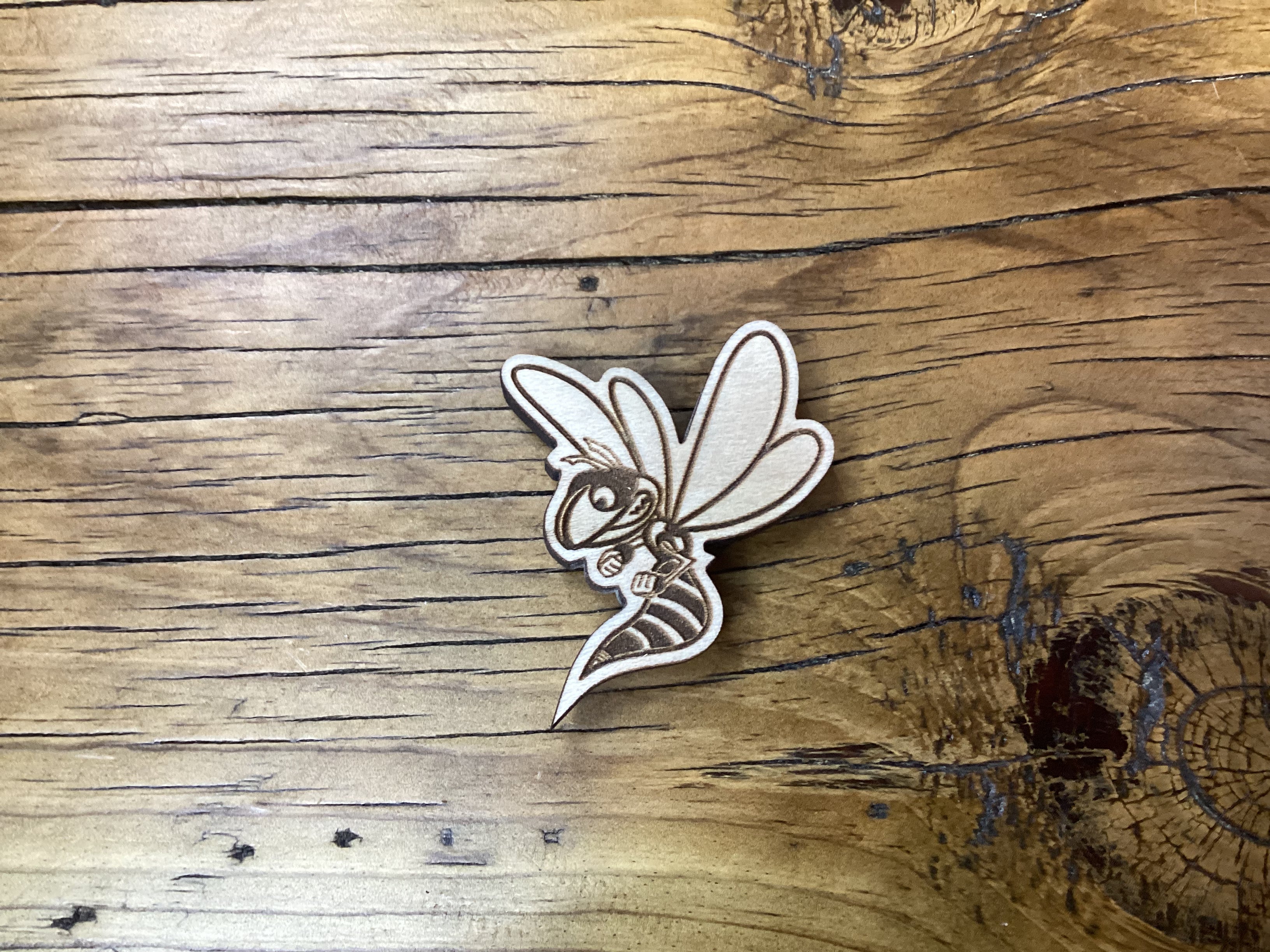 Hornet - Mini Wooden Magnet