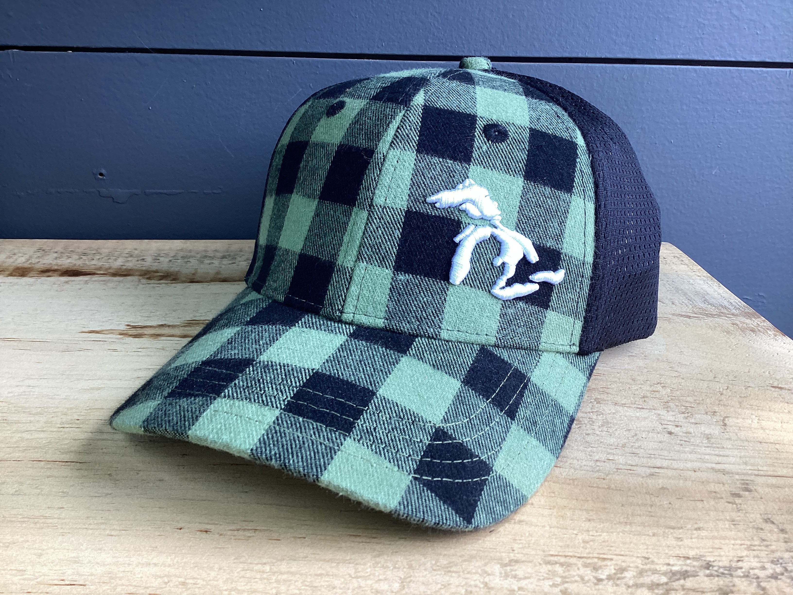 Great Lakes - Green Plaid - Raised Embroidered Hat