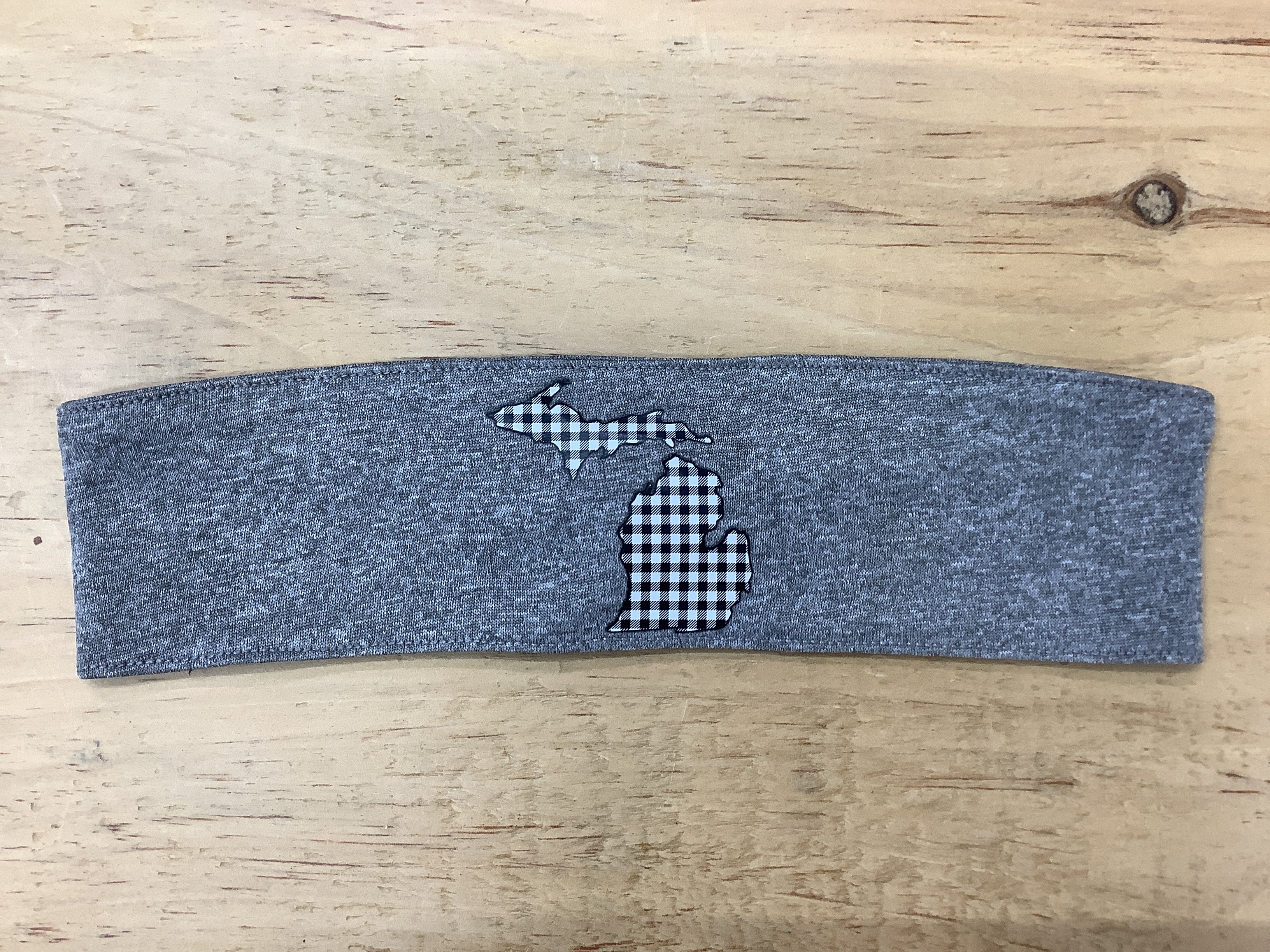 Checkered Michigan Headband