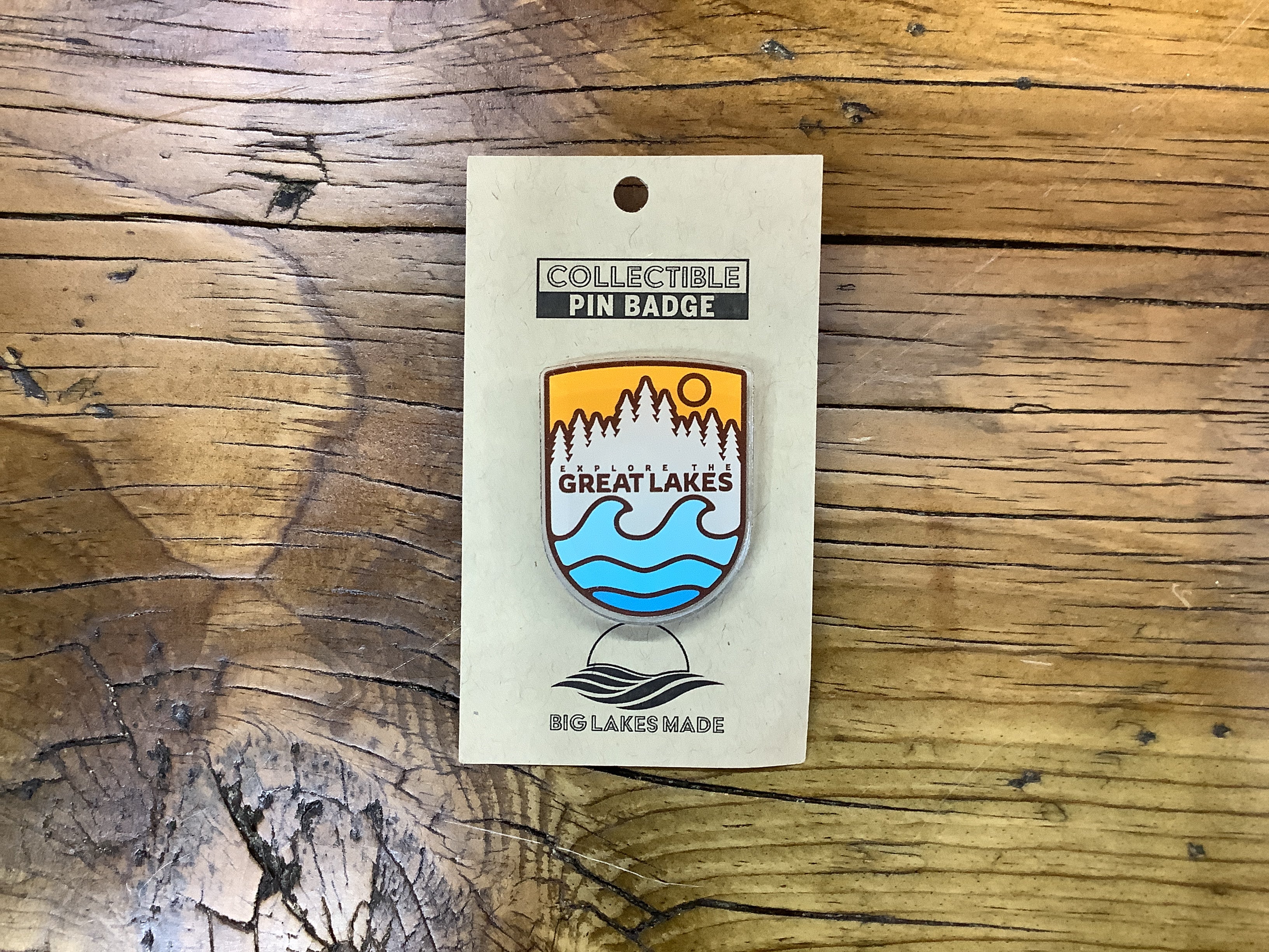Explore The Great Lakes - Acrylic Badge Pin