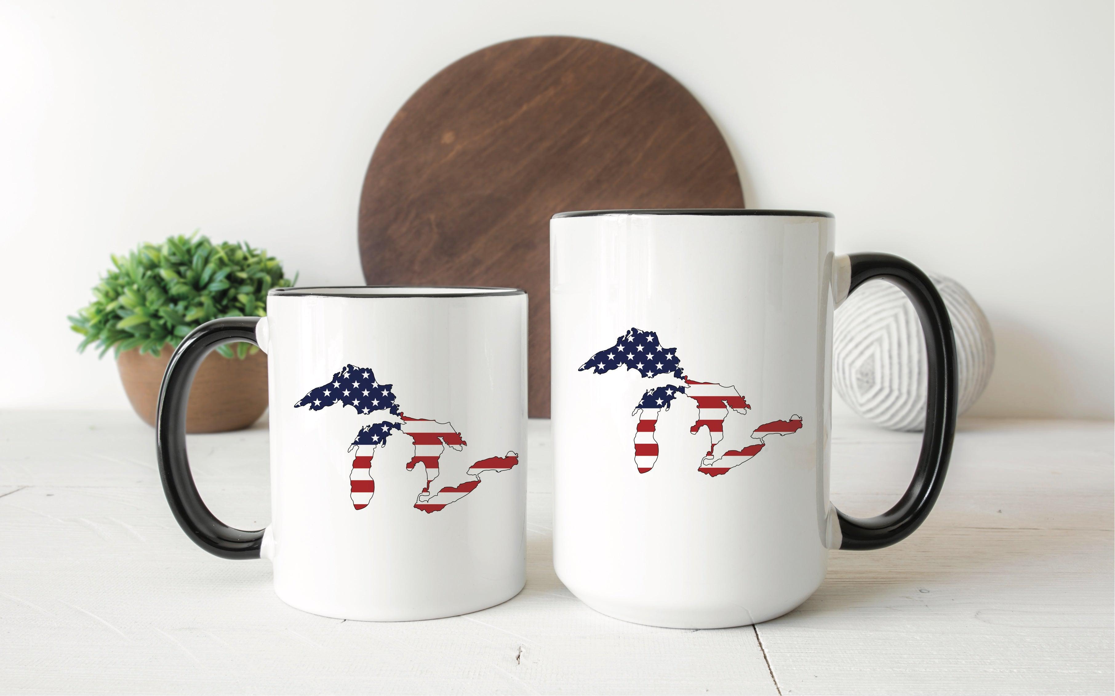 American Flag Great Lakes Mug
