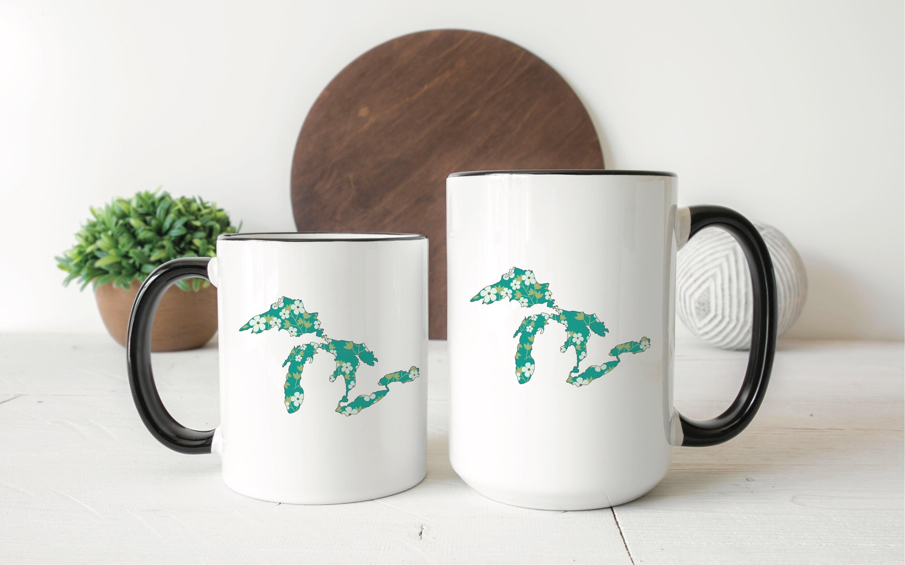 Apple Blossom - Green - Great Lakes Mug