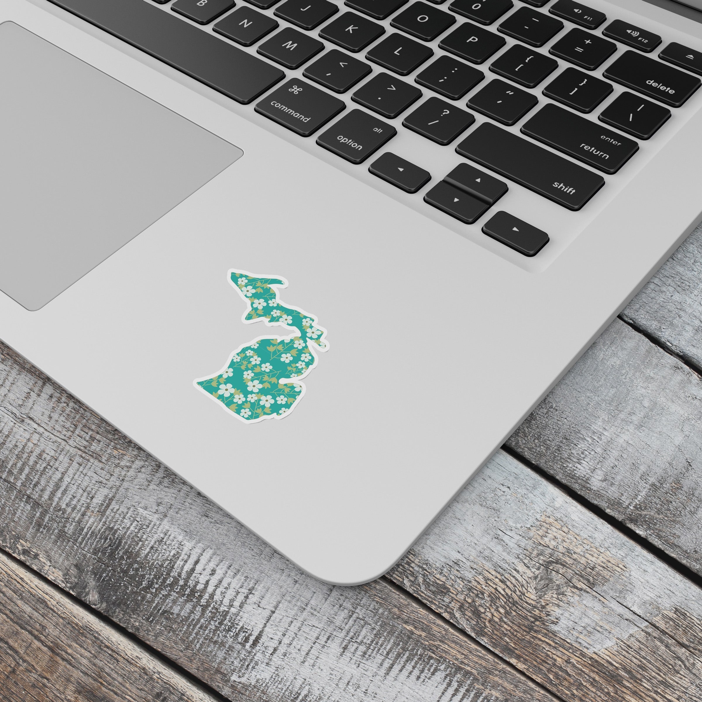 Apple Blossom - Green - Michigan Waterproof Sticker (3" X 3")