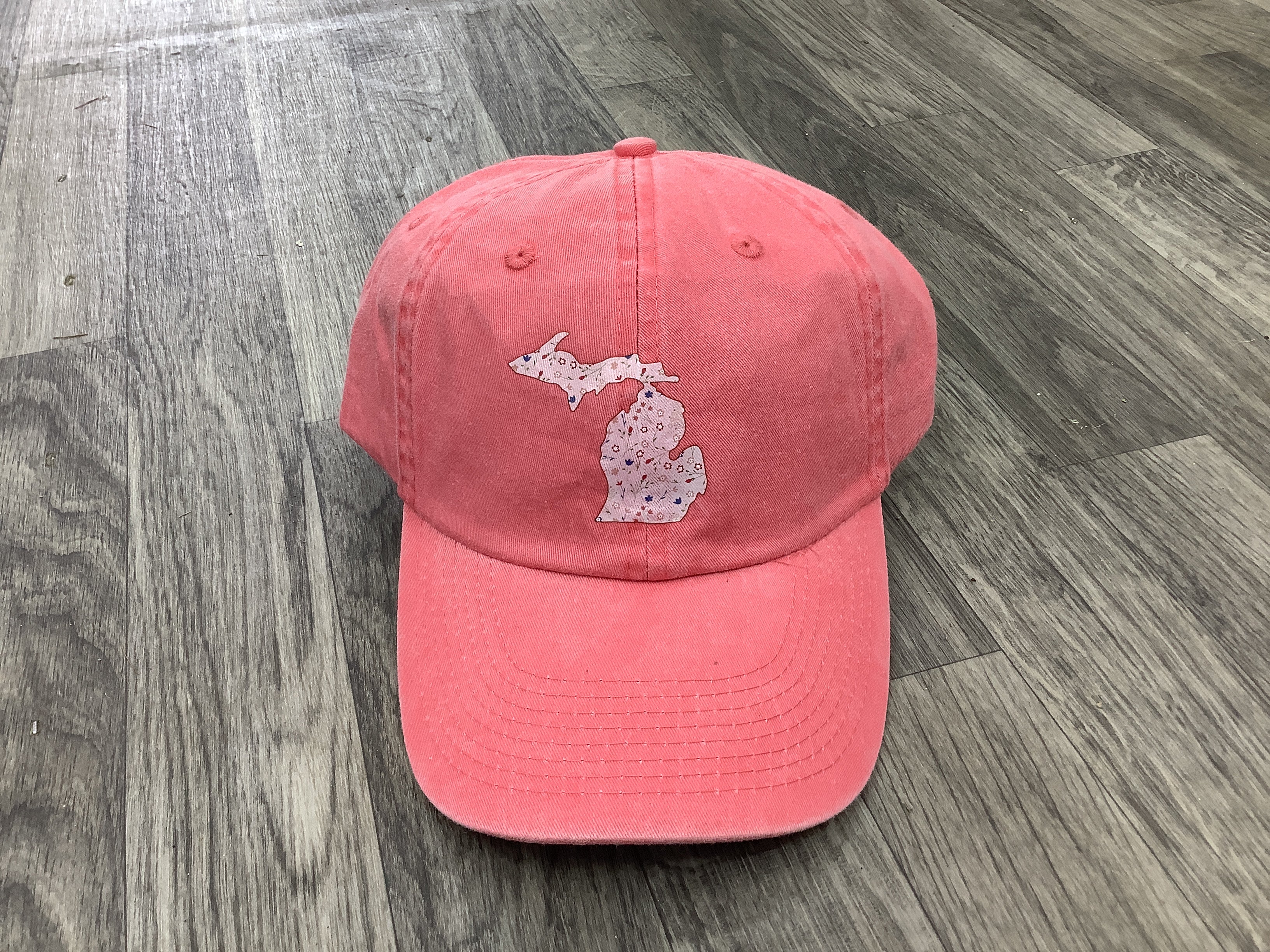 Wildflower - Pink - Michigan - Coral - Pressed Hat
