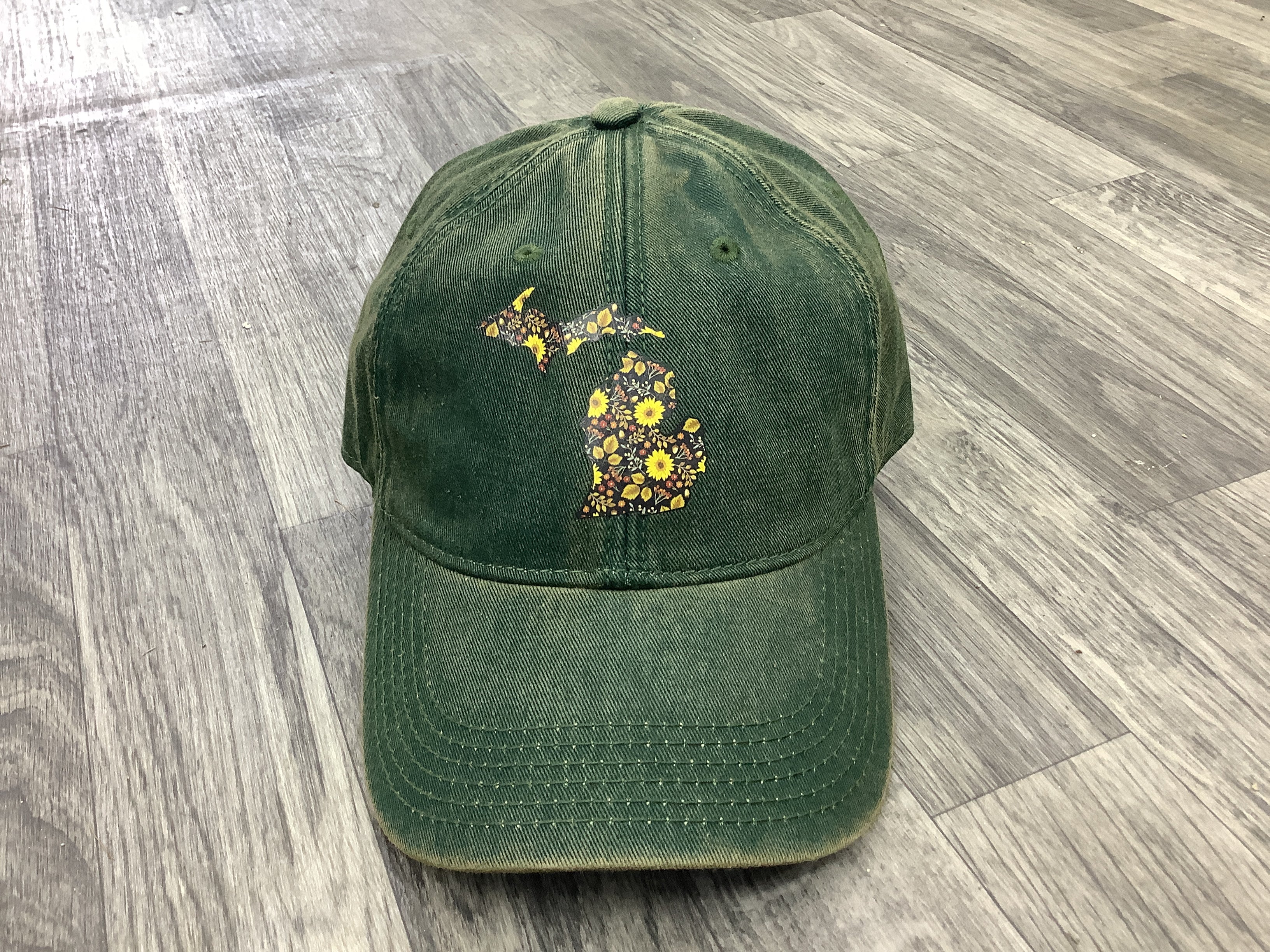 Blossoms - Sunflowers - Michigan - Pressed Hat