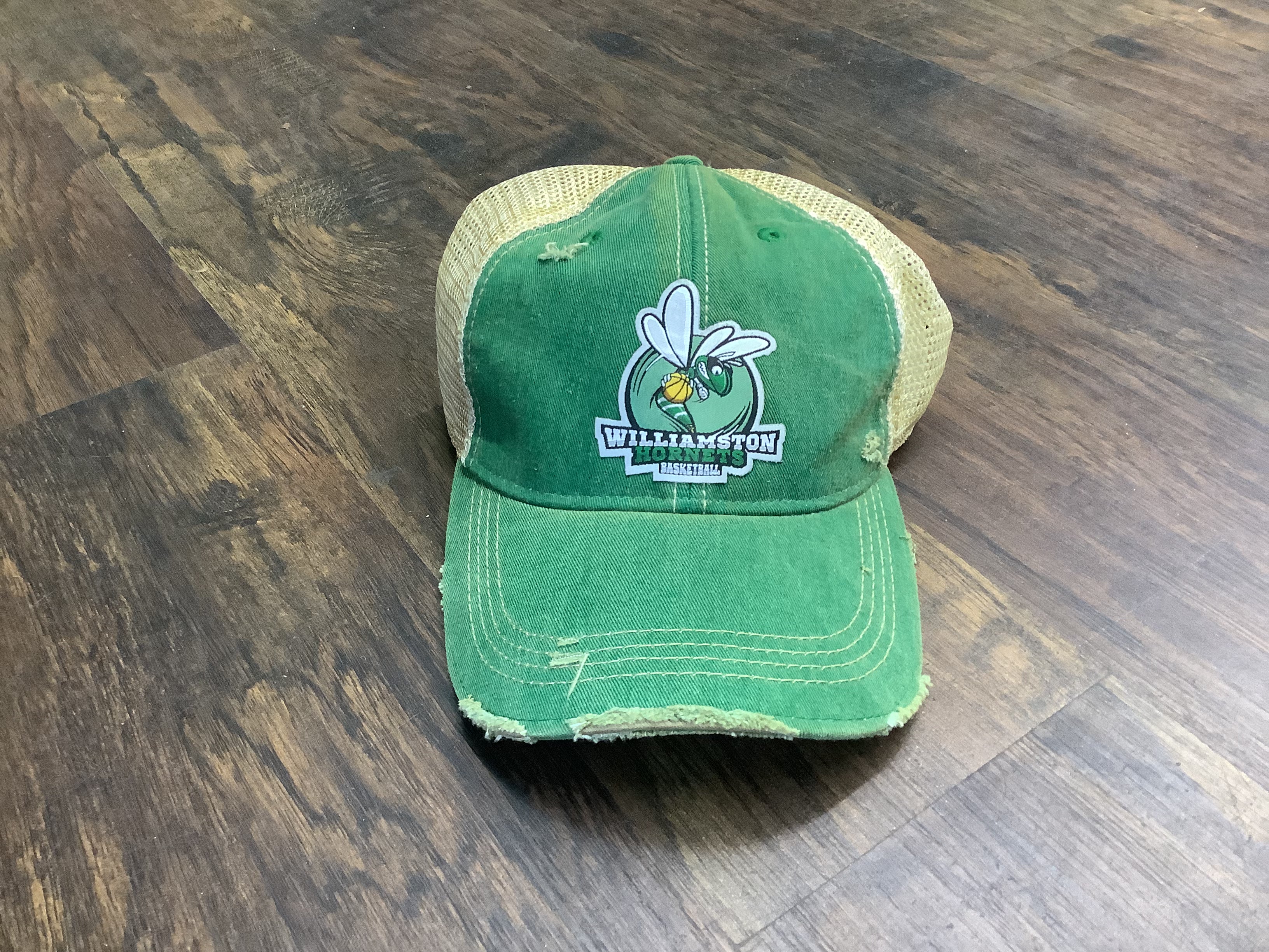 "Williamston Hornets Basketball" - Kelly Green - Woven Patch Hat