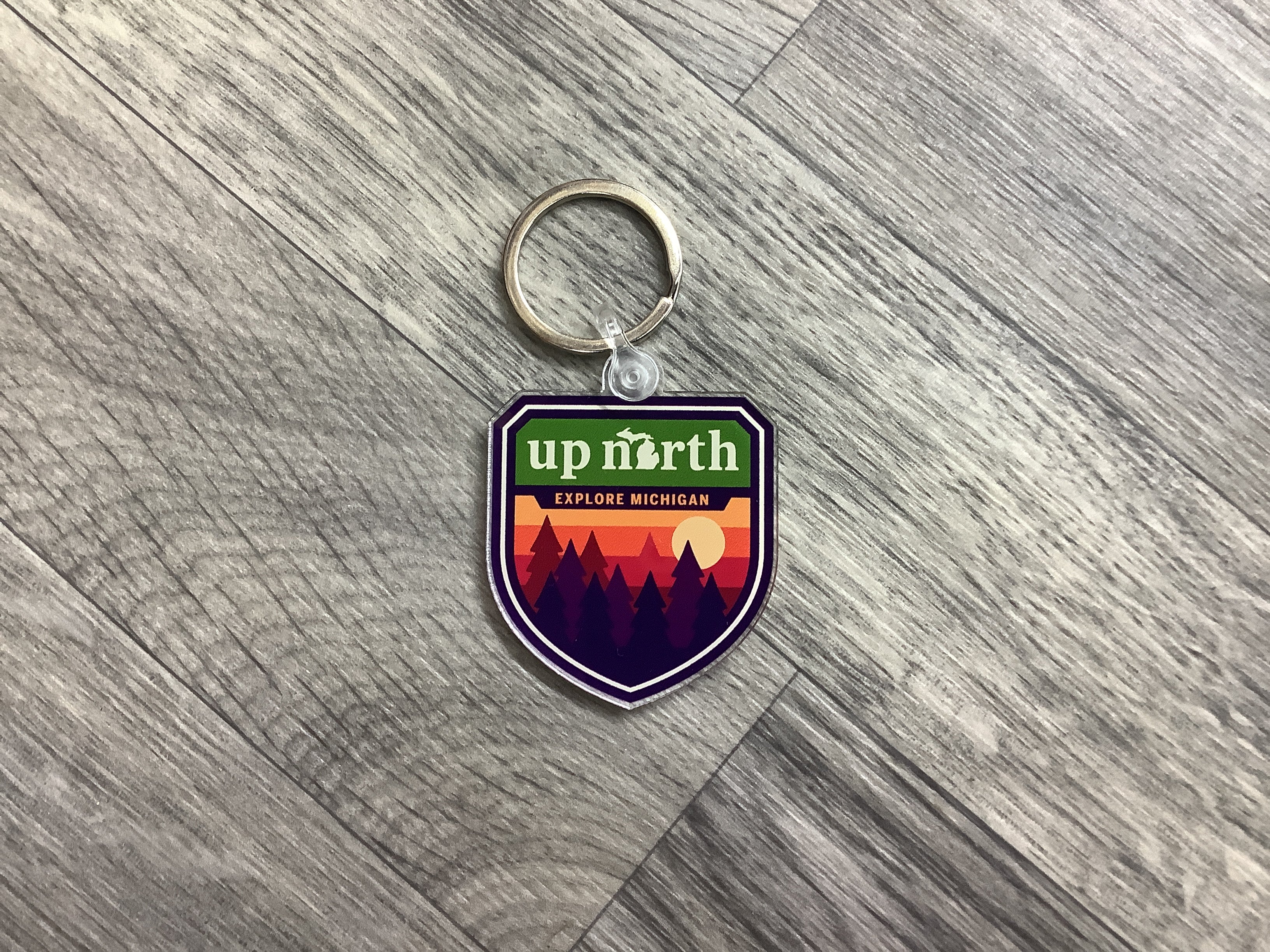 Up North - Badge - Acrylic Keychain