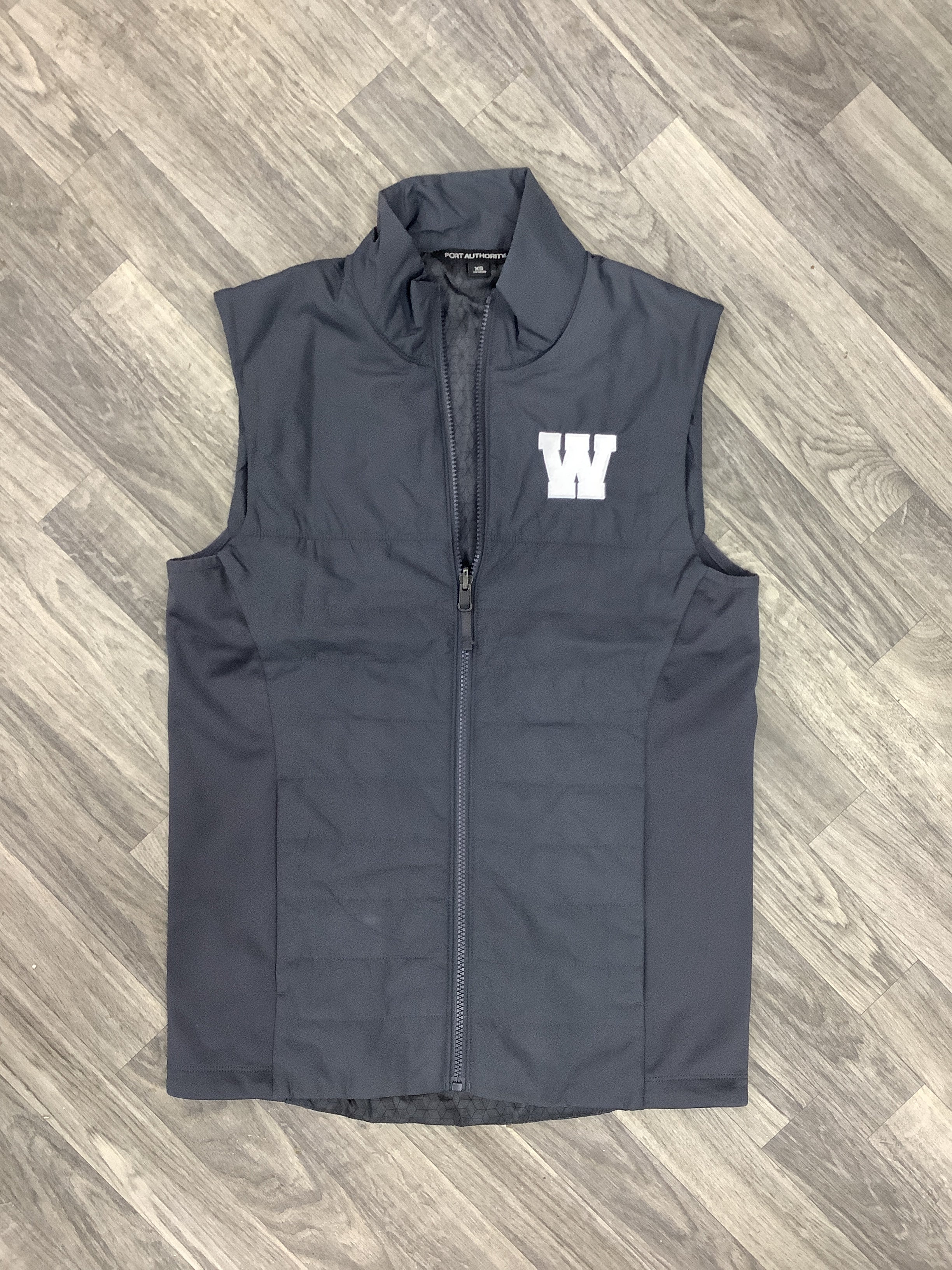 'W' Graphite Embroidered Insulted Vest