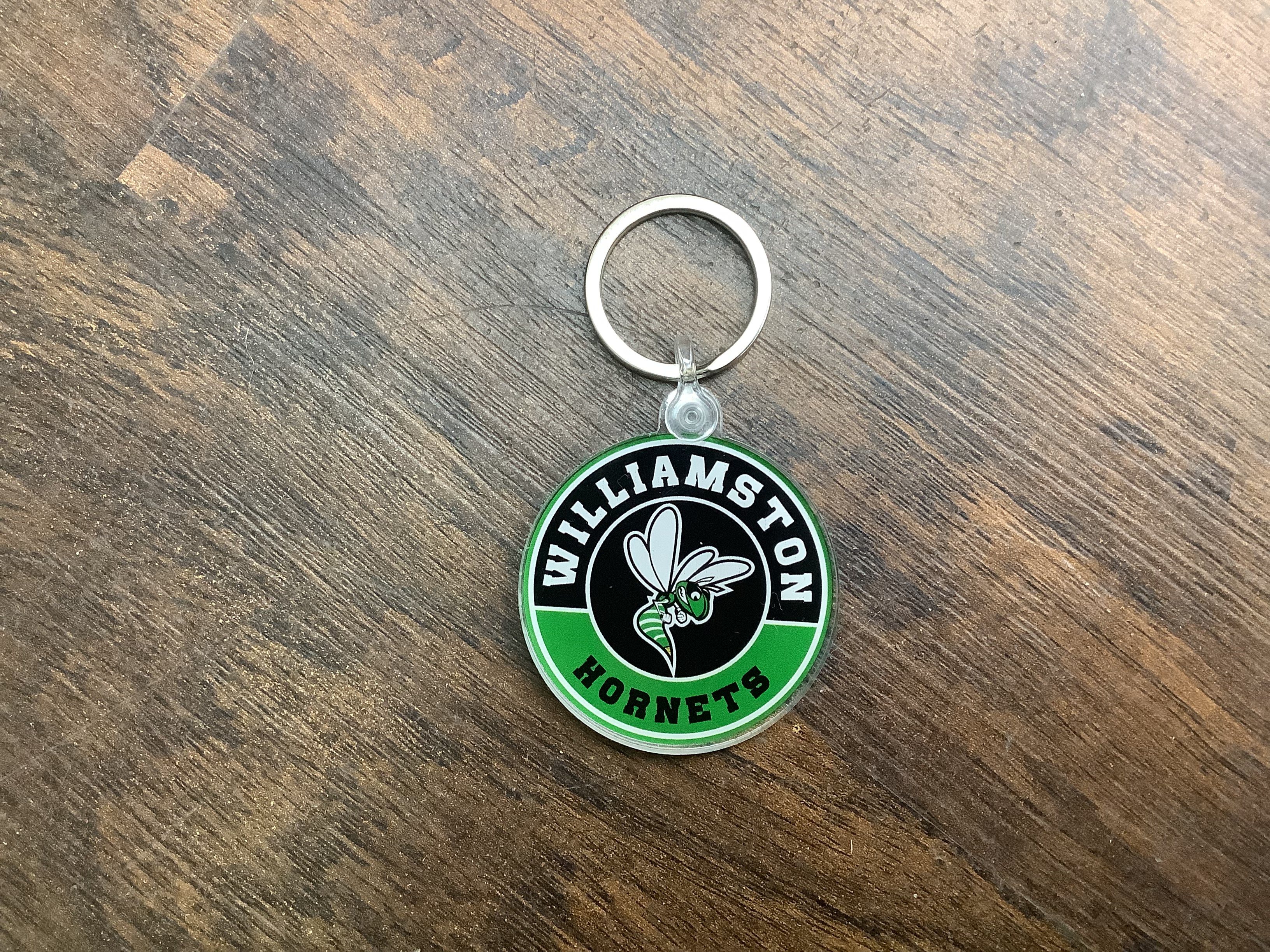 Williamston Badge Circle Hornets - Acrylic Keychain