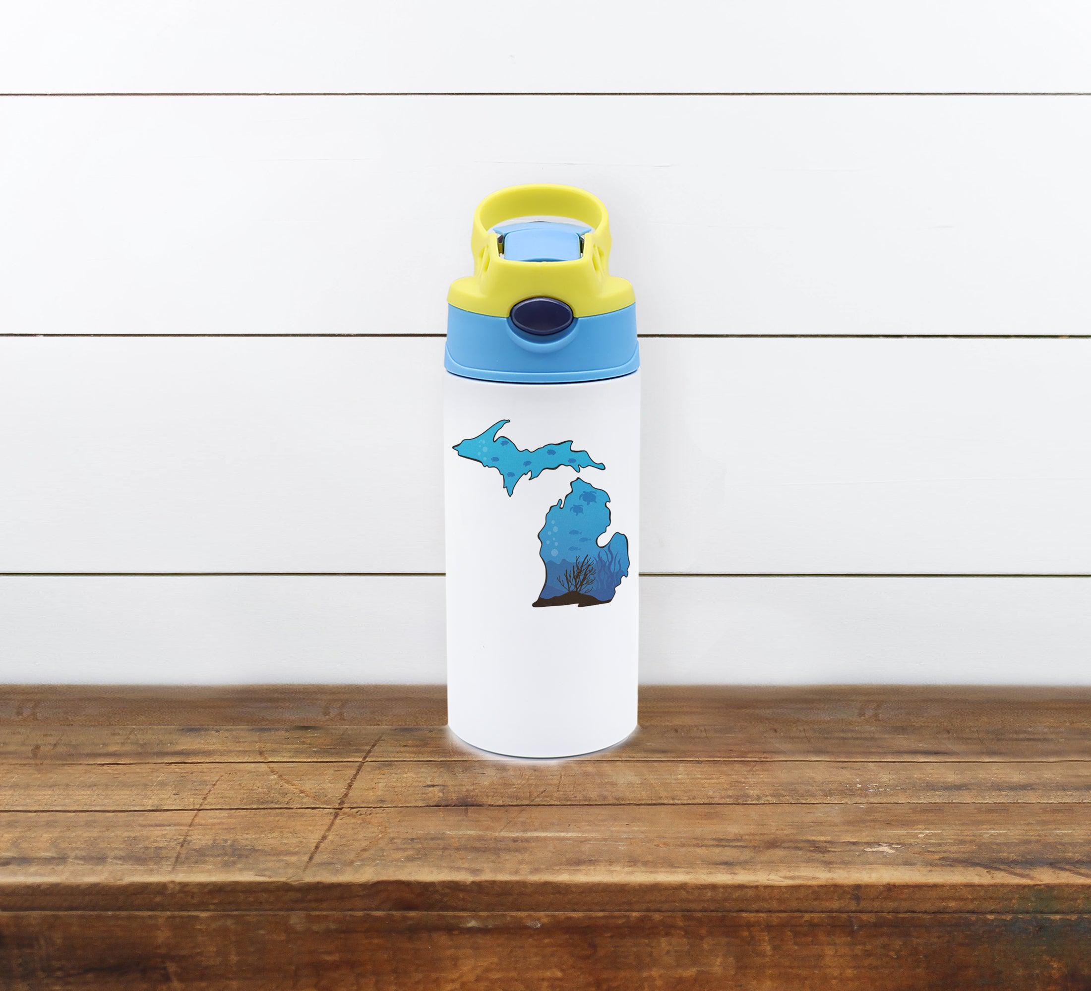 Under The Sea - Michigan - Kids 12Oz Water Bottle