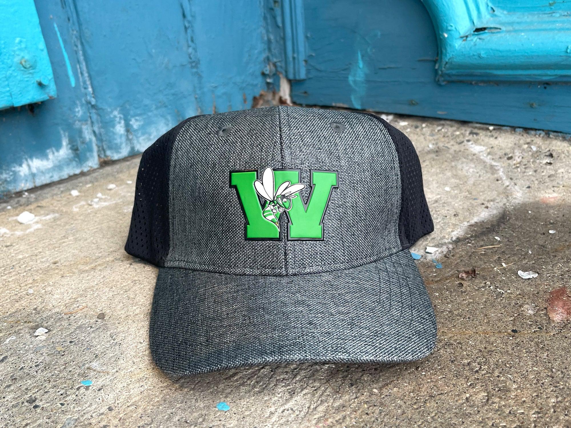 "W" With Hornet Rubber Patch Heathered Gray Hat