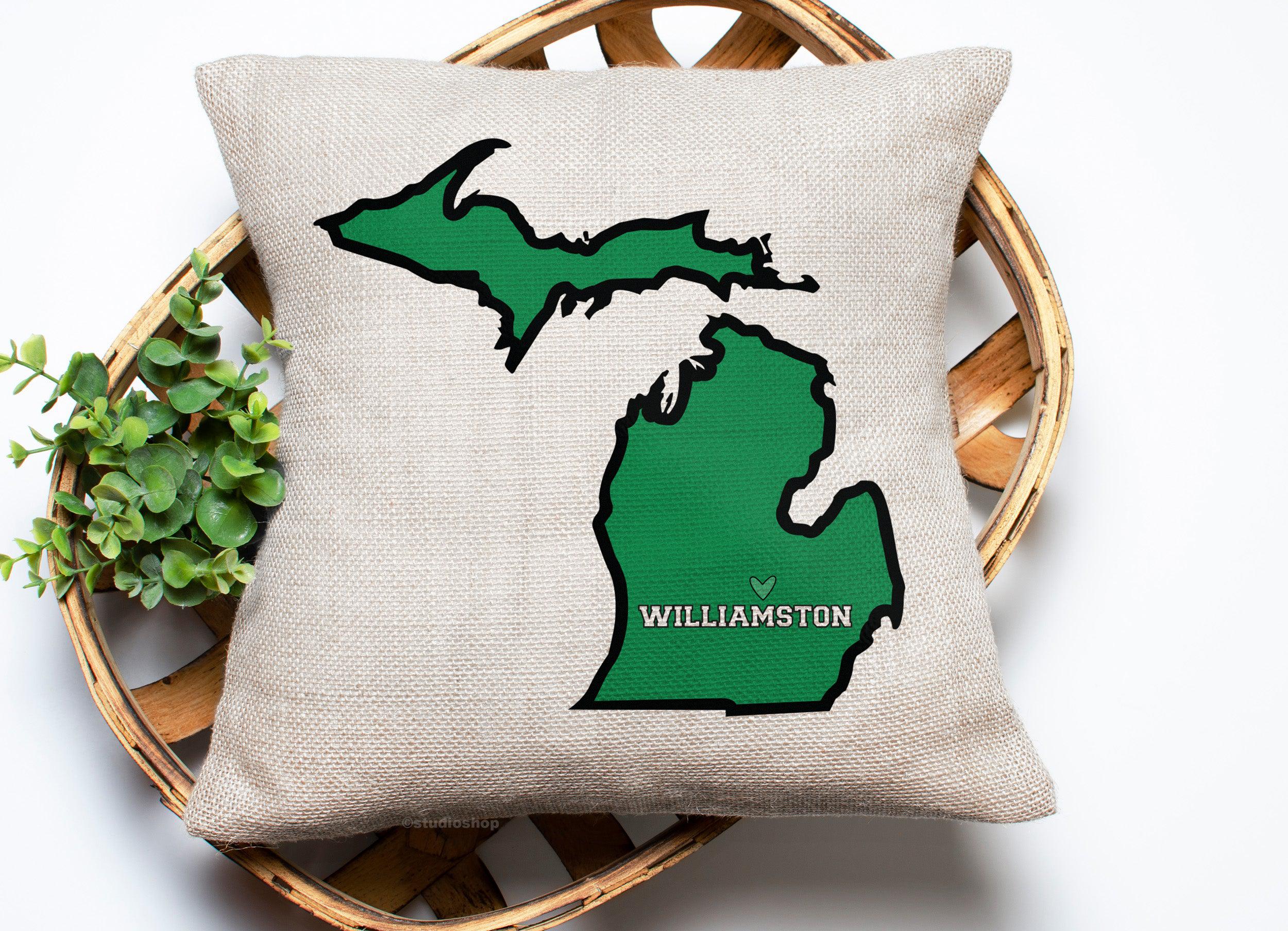 Williamston Michigan Pillow