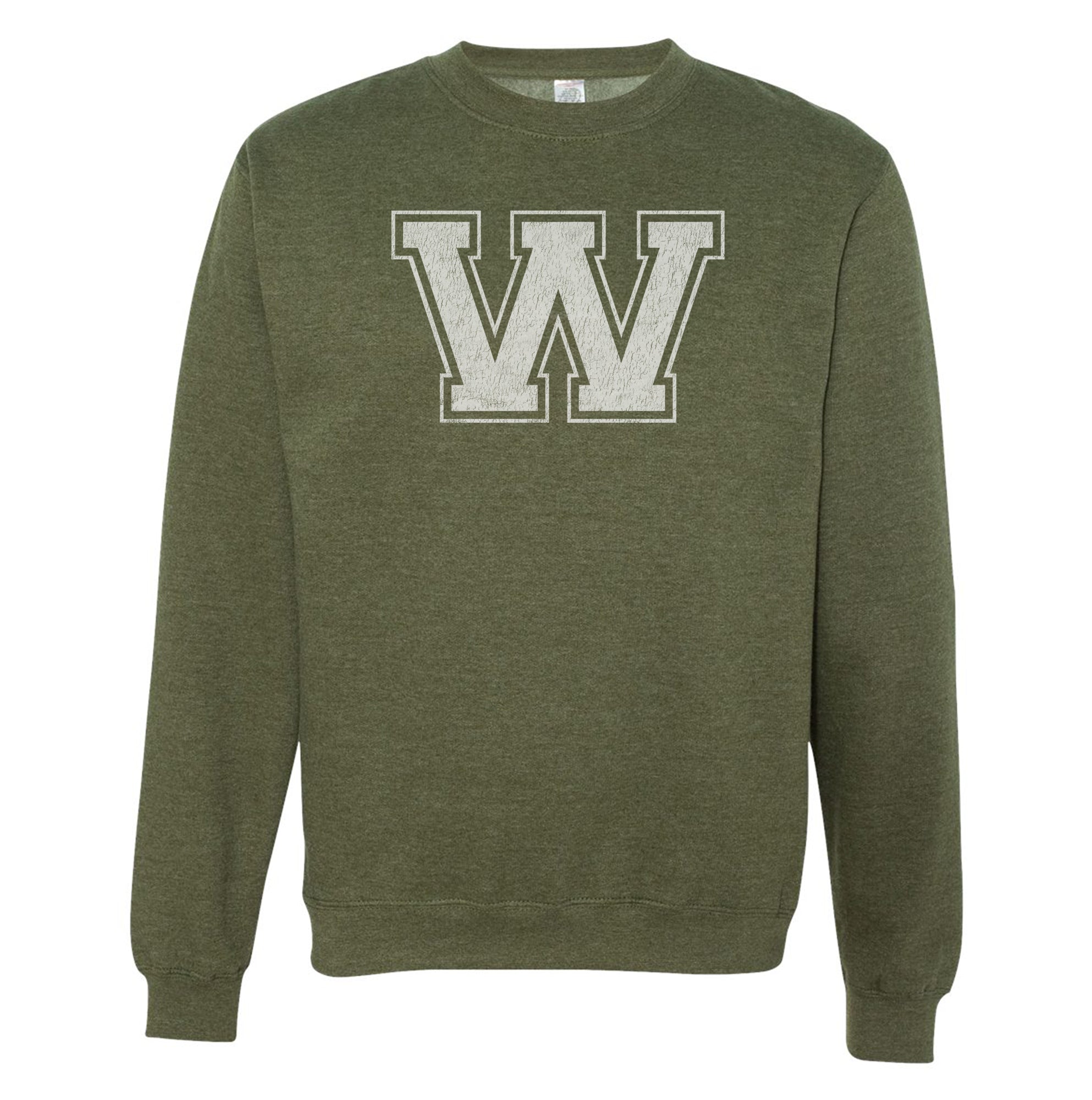 "W" - Vintage - Adult Comfy Sweatshirt