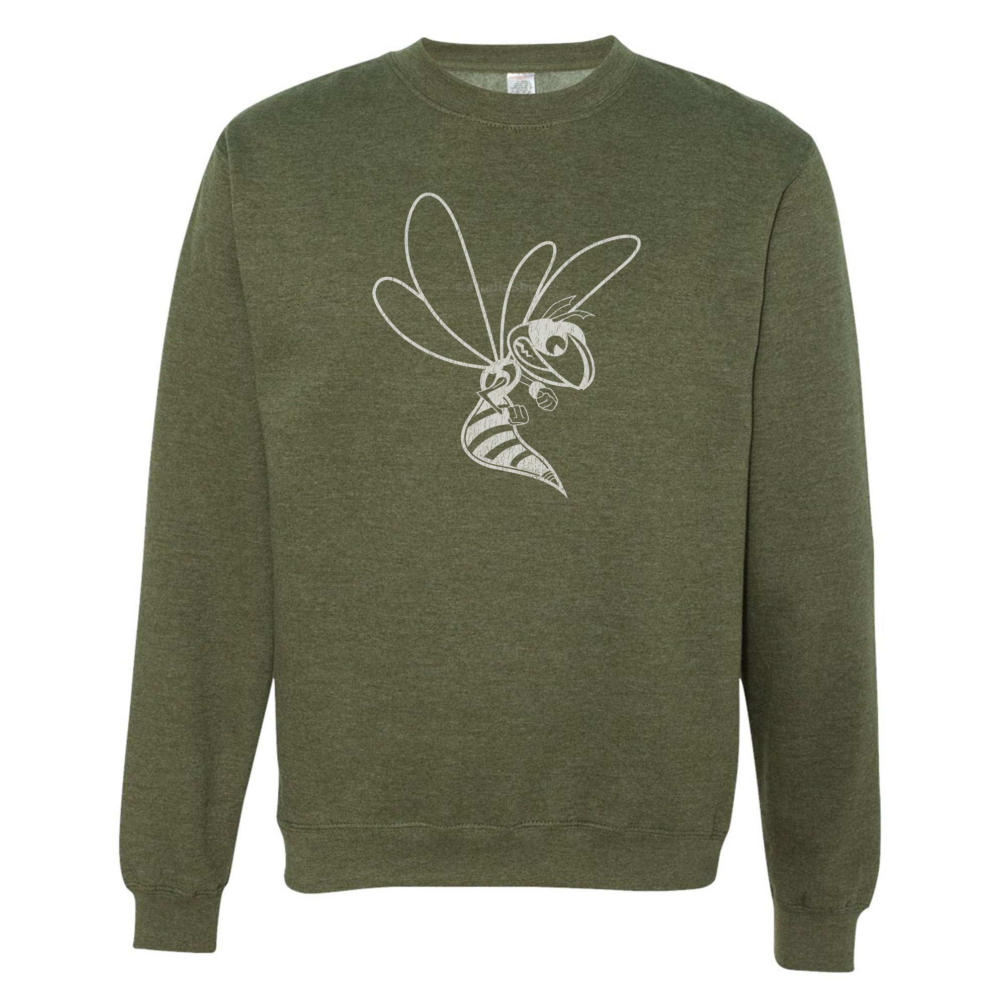 Hornet Outline - Vintage - Adult Comfy Sweatshirt