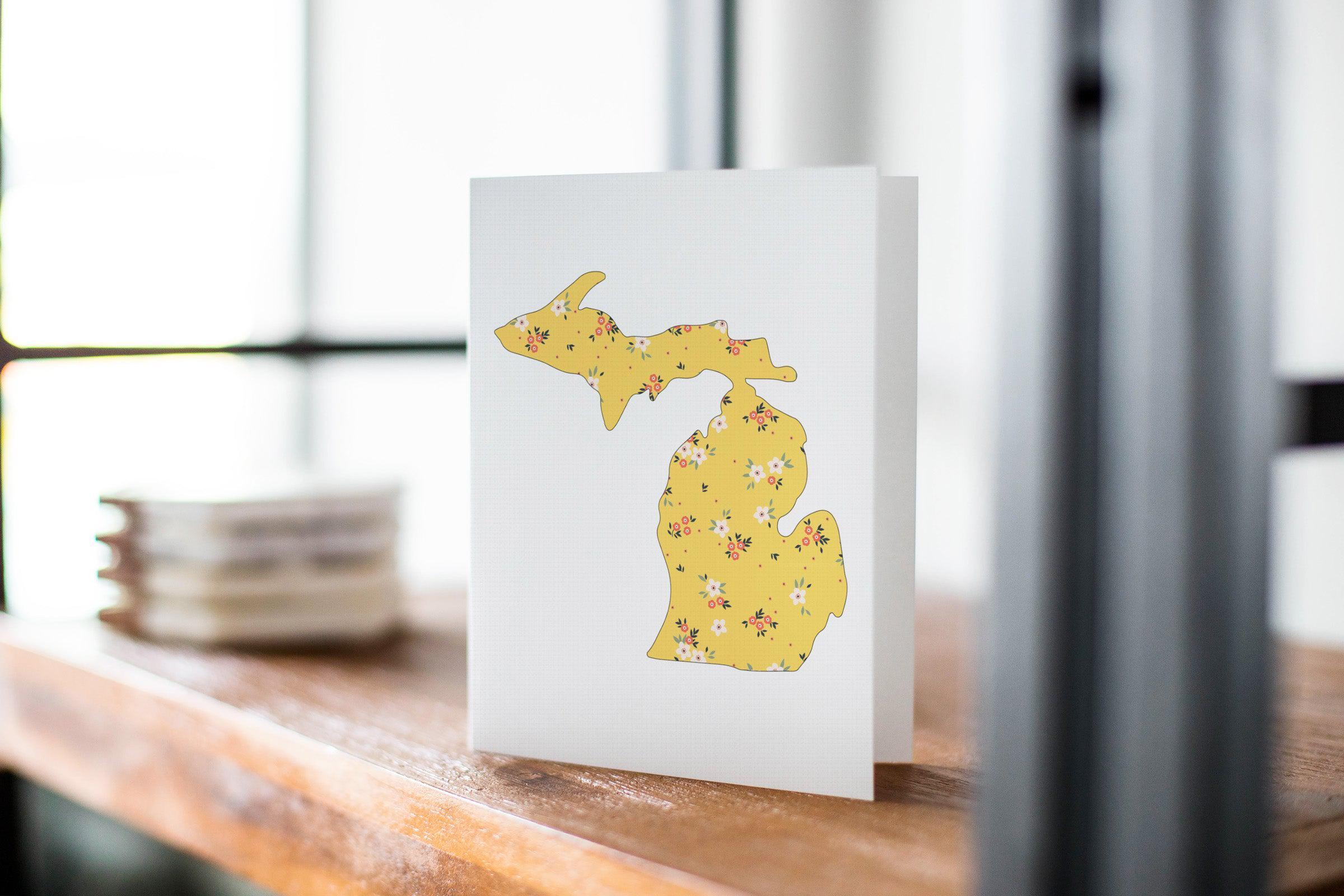 Wildflower - Yellow - Michigan Greeting Card