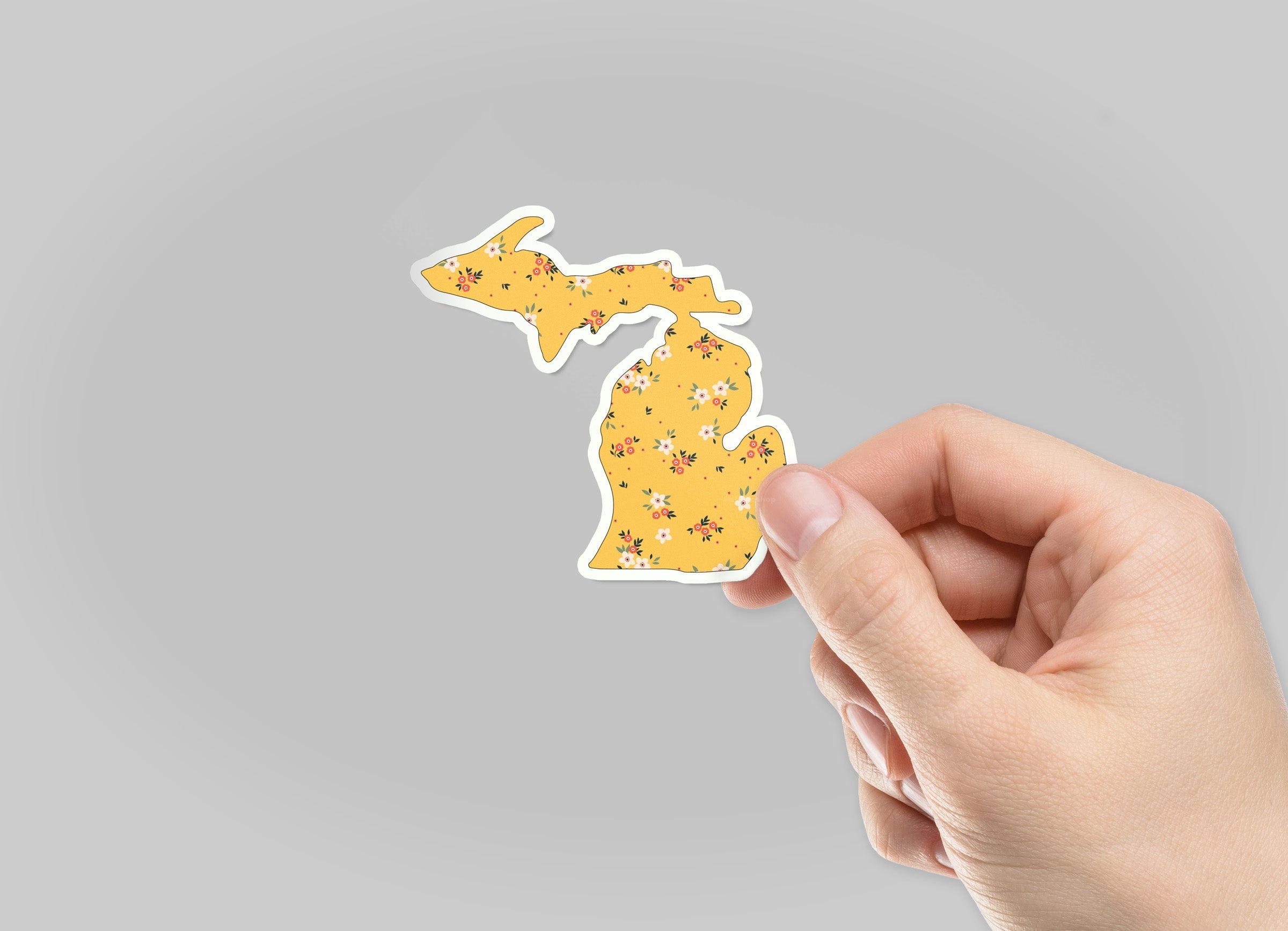 Wildflower - Yellow - Michigan Waterproof Sticker (3" X 3")