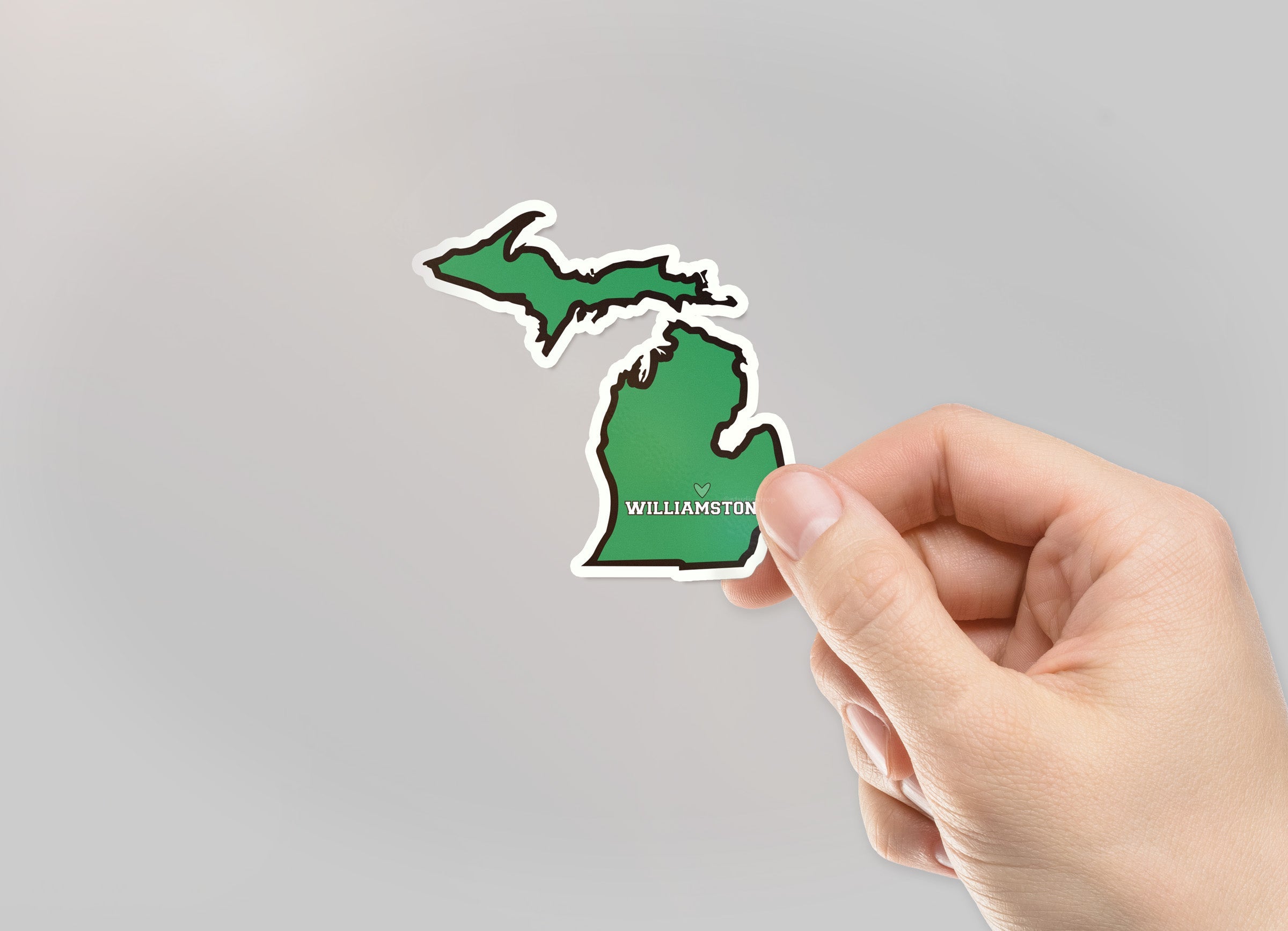 Williamston Michigan Waterproof Sticker (3" X 3")