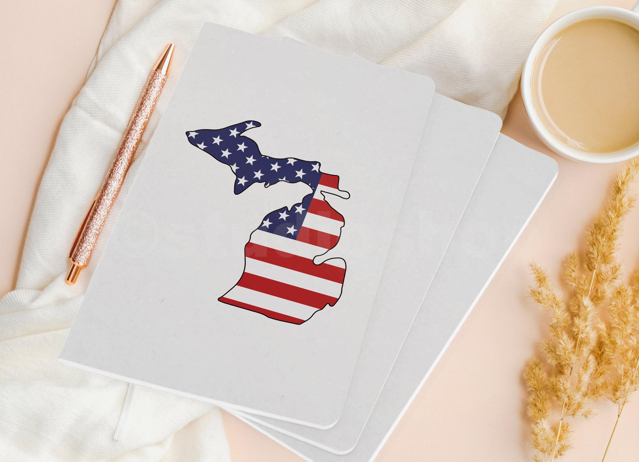American Flag - Great Lakes - Pocket Journal